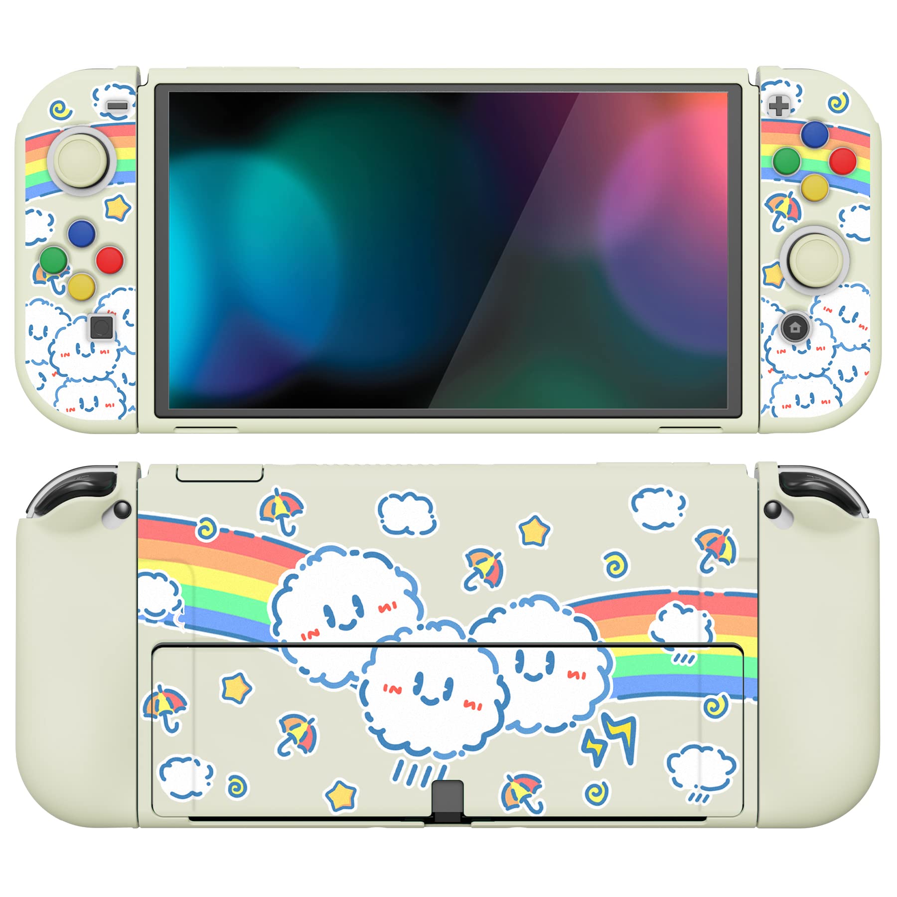 PlayVital ZealProtect Soft Protective Case for Nintendo Switch OLED - Pattern
