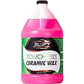 Swift Touchless Ceramic Foamable Wax (1 Gallon) &ndash; Spray On/Rinse Off For High-Gloss, Hydrophobic Protective Layer | For Foam Cannon &amp; Foam Pump Sprayer After Car Wash | Wax Cars, Trucks, RV&rsquo;s &amp; More!