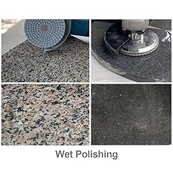 SHDIATOOL 8Pcs 4 Inch Diamond Wet Polishing Pads