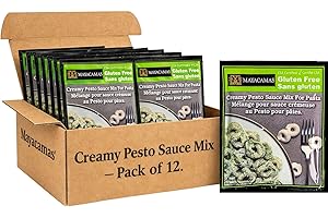 Mayacamas Creamy Pesto Pasta Sauce Mix, Vegan, Gluten Free, Ready to Eat, 28g , Pack of 12