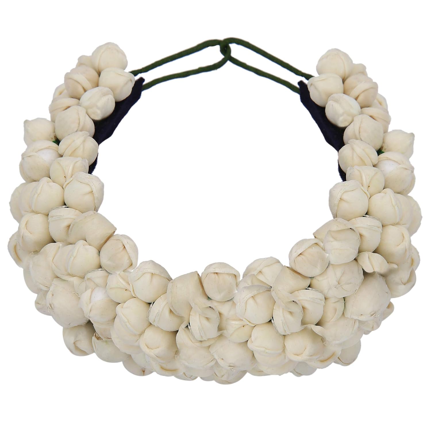 Buy Sanjog Women White Hair Accessory Juda Maker Flower Gajra At