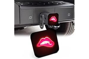 NITAHHHY Trailer Hitch Cover, Retro Woman Biting Lips 2 Inch Hitch Plug Covers Hitch Cover Tube Rubber Towing, Square Receiver Plug Cap for Cars Suvs Trucks