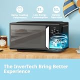 COMFEE' 19L Mini Microwave Oven Black & Mirror, 700W, Quick Defrost view 4
