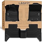 LASFIT Floor Mats for Toyota Tacoma 2016-2023 Double Cab (Only for Automatic) All Weather Custom Fit Floor Liner for Tacoma SR/SR5/TRD/Limited/Trail TPE Mats Front&Rear 2 Row Car Mats, Black
