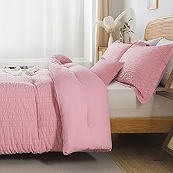 Cosybay King Comforter Set - 3 Pieces Seersucker