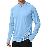 KINSWT Men's UPF 50+ Sun Protection Hoodie Shirts Long Sleeve Hiking Fishing Lightweight SPF UV Shirt with Hood