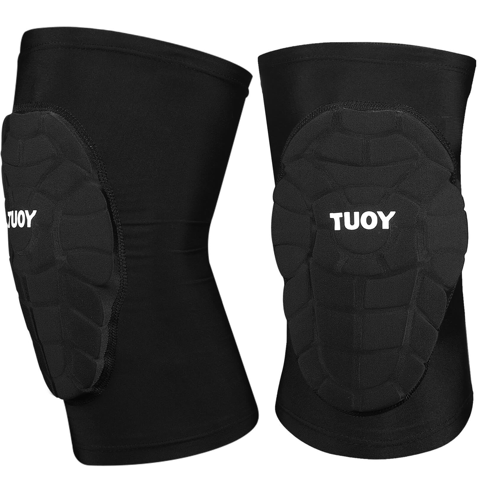 Photo 1 of TUOY Compression Knee Pads Padded Knee Protection Pad - Youth & Adult Sizes (1 Pair)