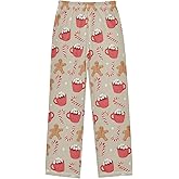PDYRLEN Pajama Bottoms, Christmas Pajamas Long Pant Lounge Wear Casual Elastic Waist Sleep Pants Soft Pjs Sleepwear