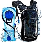 Cofurni Hydration Backpack with 2L Water Bladder, Raves Water Backpack, Lightweight Insulation Hydration Pack for Men and Women, Suitable for Music Festivals, Raves, Hiking, Activities
