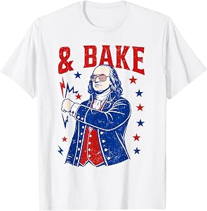 Funny Shake and Bake 4th of July Couple Matching Men Women T-Shirt