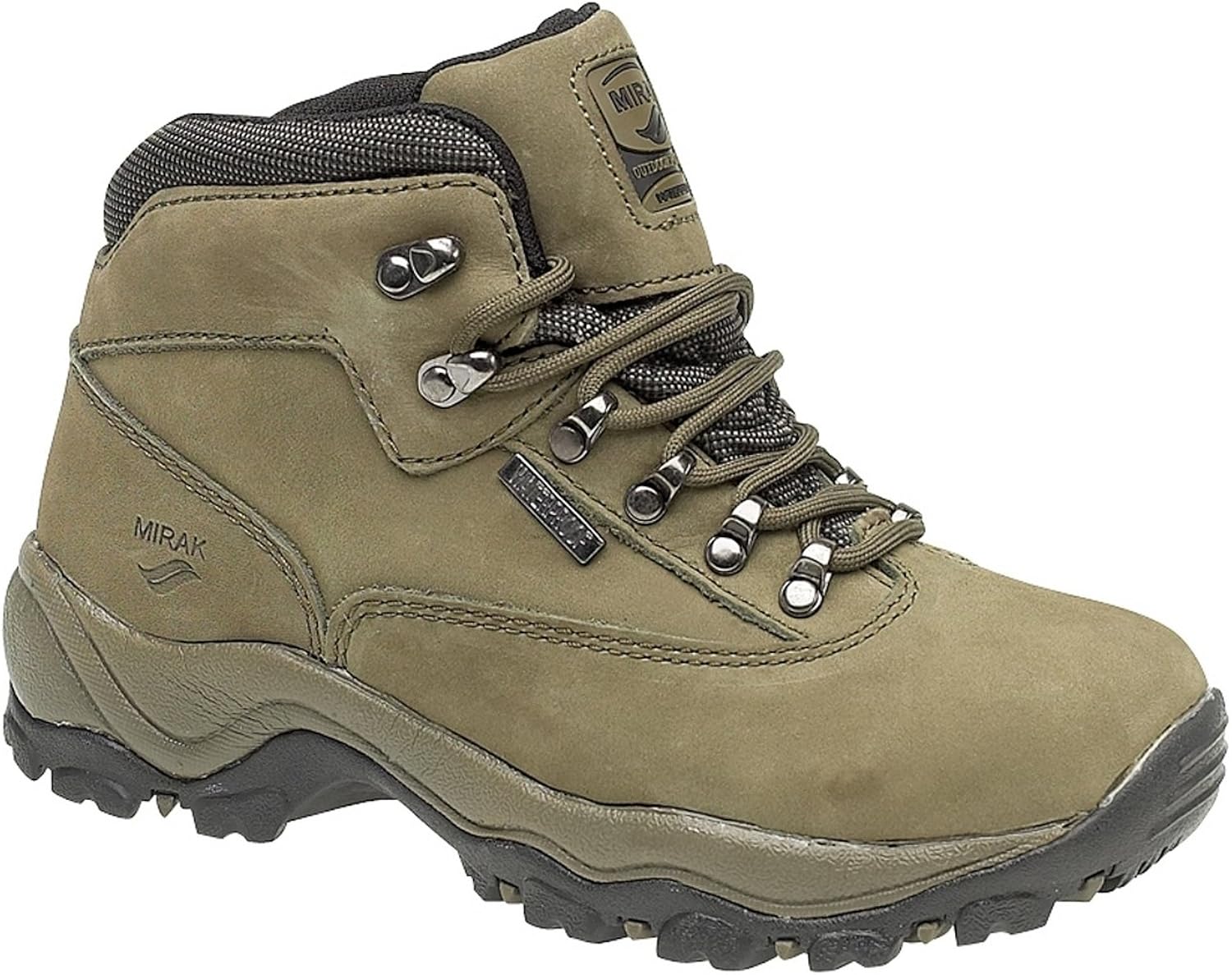 Mirak Womens 1248218788 Khaki Lace Up Waterproof Walking Boot Amazon