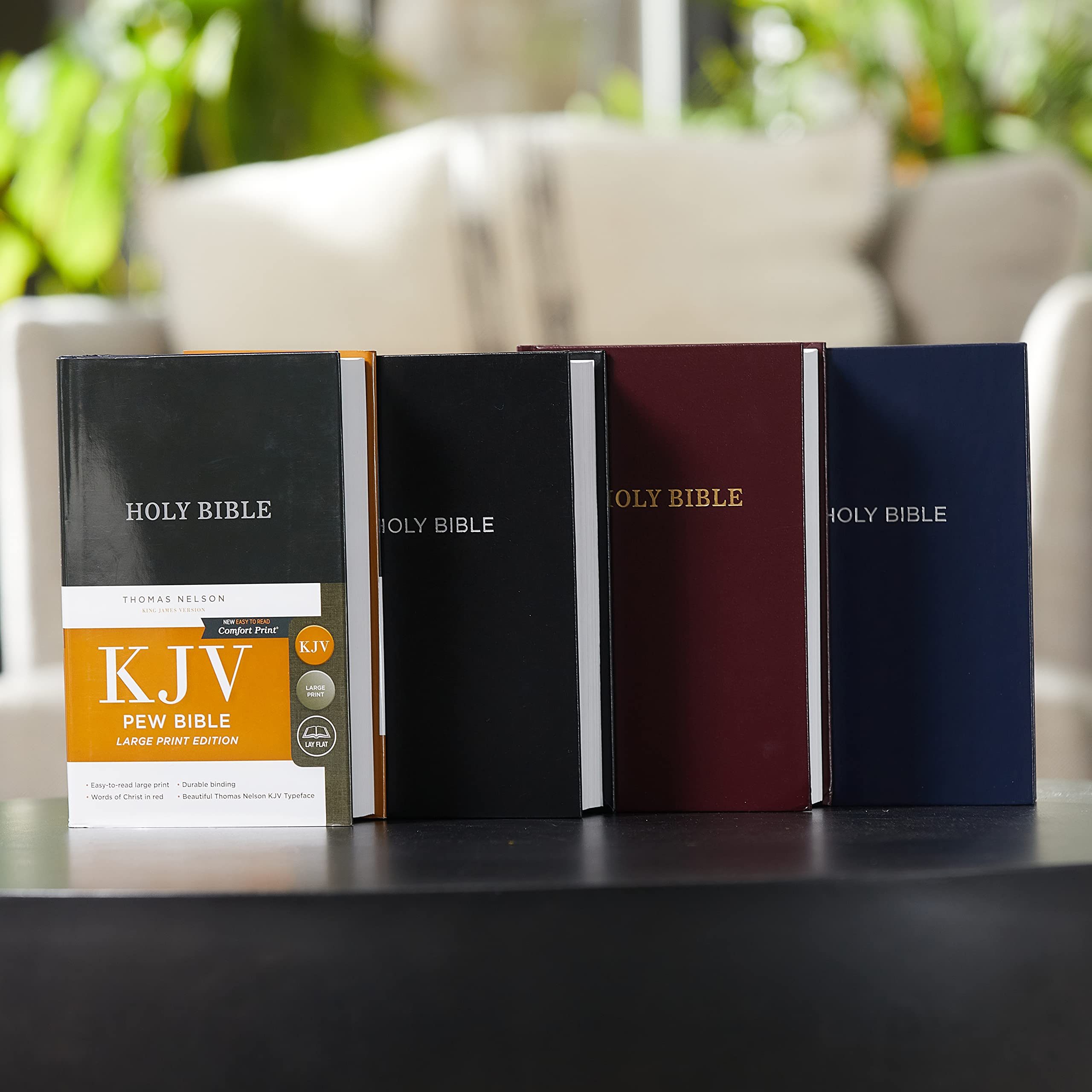 KJV, Pew Bible, Large Print, Hardcover, Black, Red Letter, Comfort Print: Holy Bible, King James Version KJV, Pew Bible, Large Print, Hardcover, Black, Red Letter, Comfort Print: Holy Bible, King James Version Hardcover Audio CD