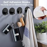 Drenky Self Adhesive Hooks 2 Pack Bathroom Towel Hooks 304 Stainless Steel view 4