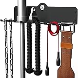 ChampStuff Gym Storage Rack, Workout Equipment Organizer, Wall Hooks for Home Gym Fitness and Exercise Accessories Like Resis