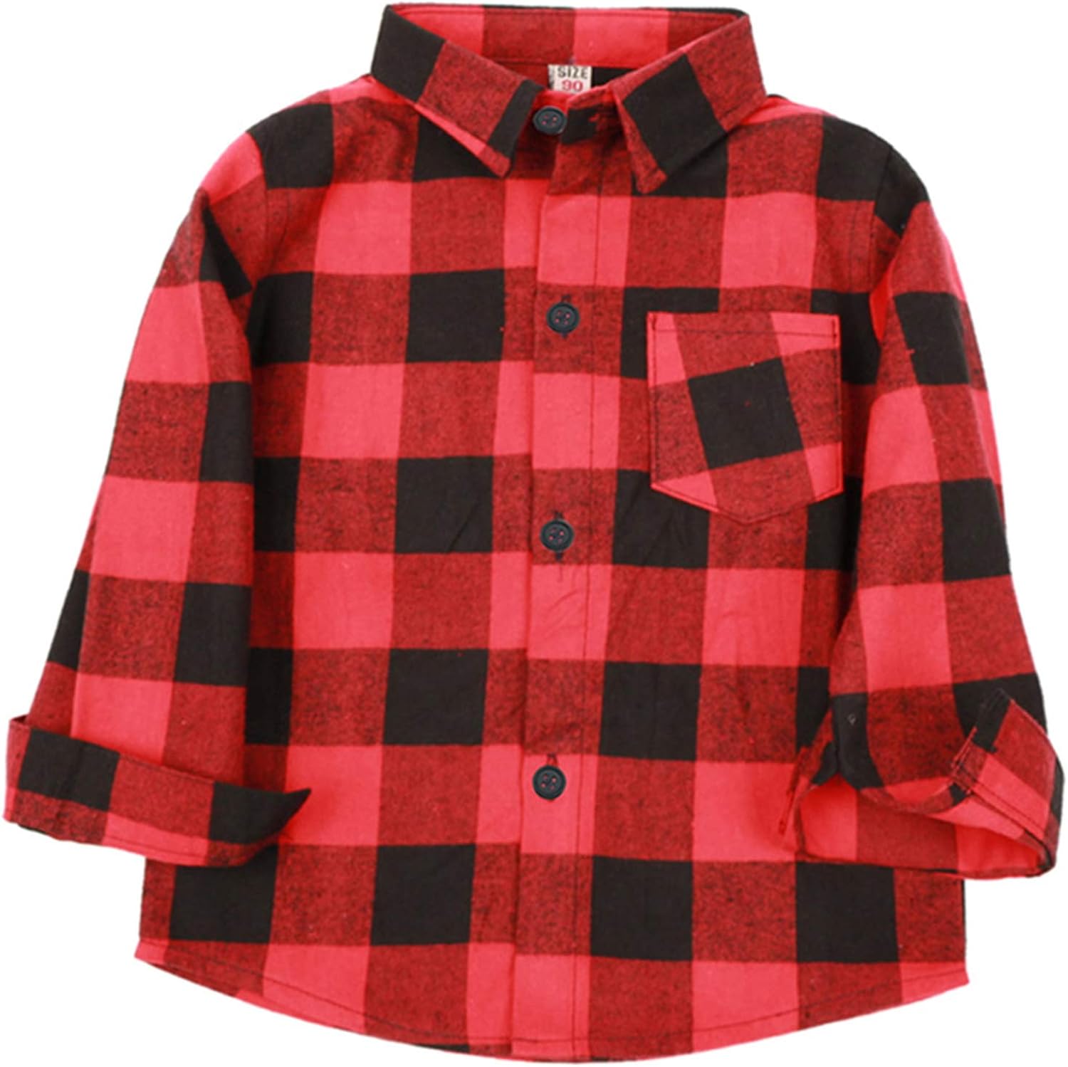 baby boy red flannel shirt