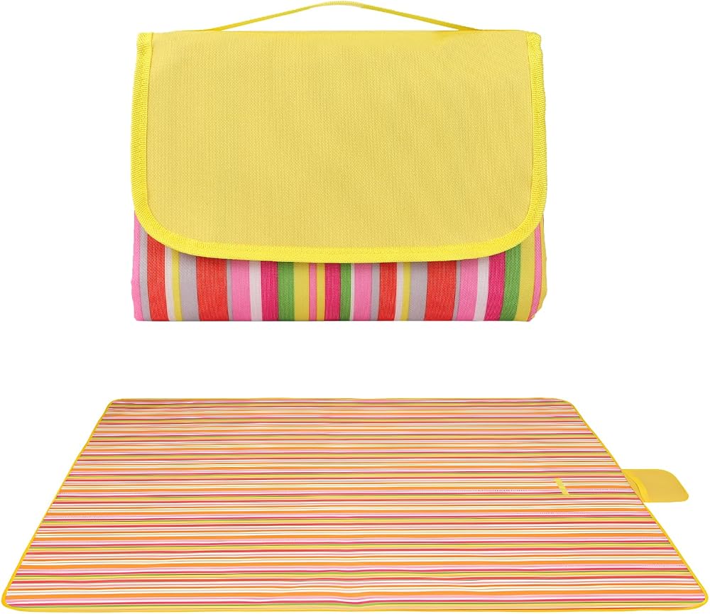 Qoosea Picnic Blanket 200x200CM Waterproof Large Outdoor Rug Portable