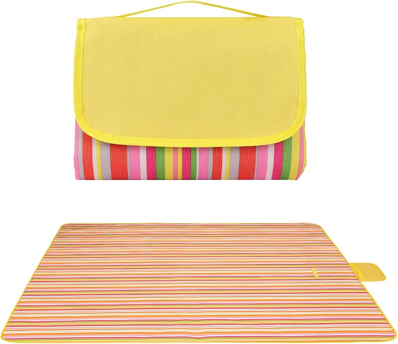 Qoosea Picnic Blanket 200x200CM Waterproof Large Outdoor Rug Portable