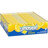 Lemonhead Hard Lemon Candy, Tangy &amp; Sweet, 0.8 oz Boxes, 24 Ct | Tangy sweet lemon hard candy, classic, mini boxes, lunchbox, party favors, sharing, on-the-go snack