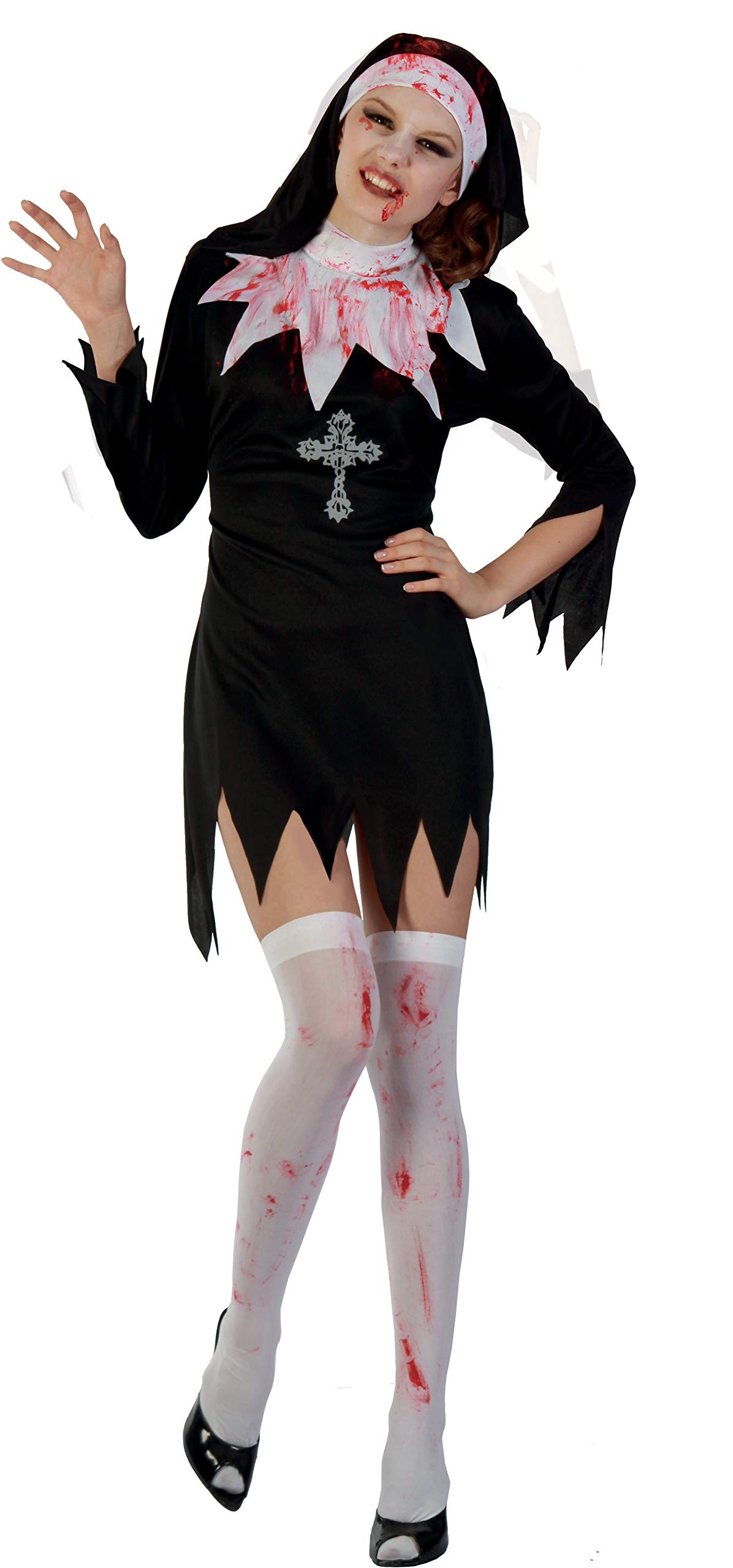 Ciao Zombie Nun Costume, one size adult