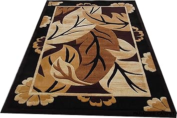 PARADISE CARPET CREATION for Living Room, Bedroom and Hall Size 6 x 8 Feet Modern Look Floral Carpet with Extra Thickness 1 inch High Pile Luxury Carpet