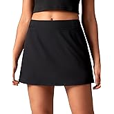 Colorfulkoala Skirts for Women High Waisted A Line Tennis Golf Athletic Casual Mini Skorts with Pockets and Built-in Shorts