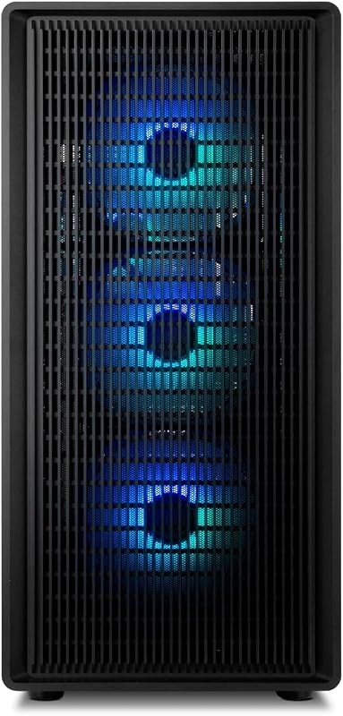 Infinity IOTA – ATX Mid-Tower | M-ATX | O ITX inclui 4 ventoinhas ARGB de 120mm, malha frontal, lado de vidro temperado, USB 3.0, suporte a GPU de 330mm, filtro magnético