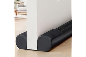 DailyCuddles Door Draft Stopper, Draft Stopper for Bottom of Door, 36” Under Door Draft Covers Gap up to 2.36”, Adjustable Door Sweep for Noise, Bugs, Cold Air, Dust, Easy Install Draft Blocker(Black)