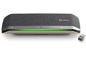 Poly Sync 40+ Smart Speakerphone (Plantronics) - Flexible Workspaces - Connect to PC/Mac via BT700 Adapter and Smartphones via Bluetooth - Works with Teams, Zoom – Amazon Exclusive