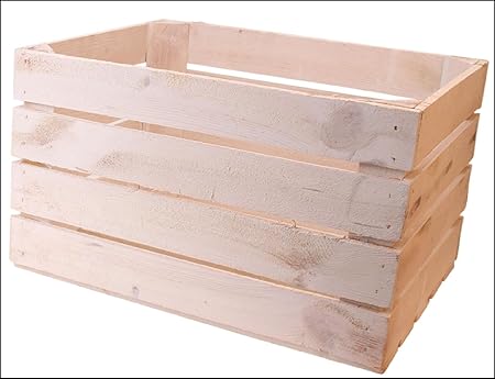 Bettin Caja de Madera Color Blanco Washed 30 x 40 x 50 cm (1 Pieza): Amazon.es: Hogar