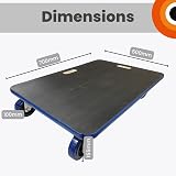 Move It Transport Roller Dolly 450kg Heavy Duty 700x500mm Black view 3