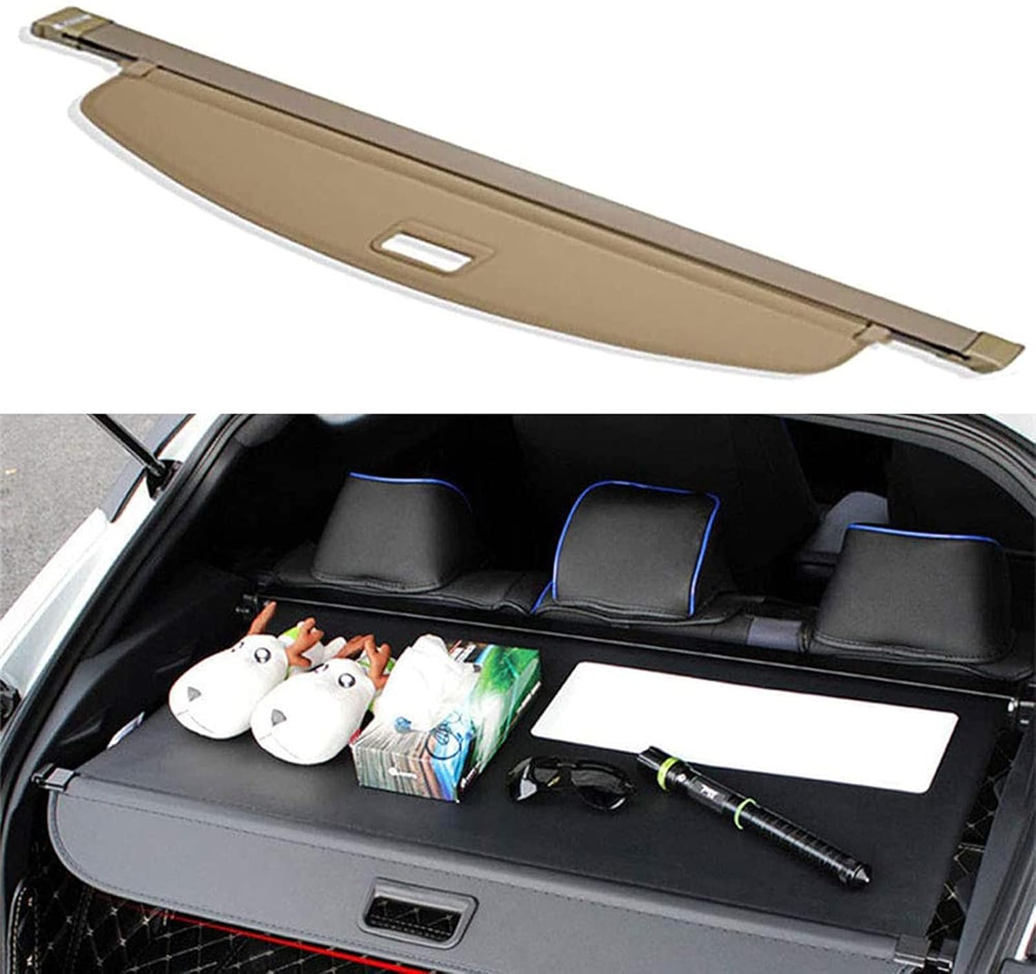 Car Retractable Rear Trunk Parcel Shelf for XTrail XTrail Rogue 2014