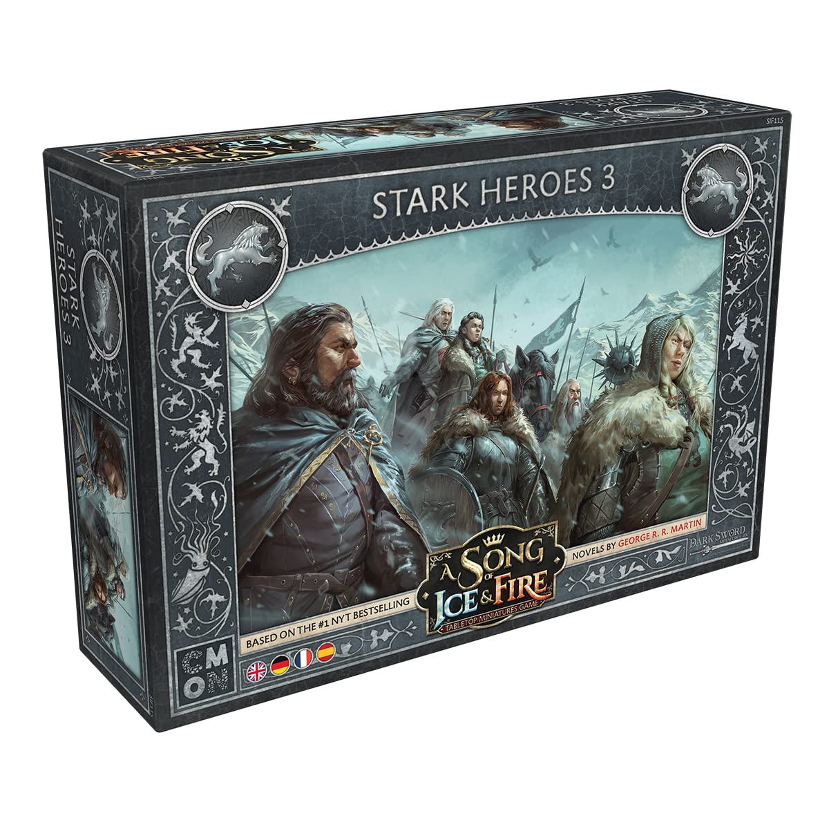 CMON, A Song of Ice & Fire - Heroes of House Stark III, Expansion, Tabletop, 2 Players, Ages 14+, 45-60 Minutes, German, Multilingual