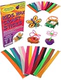 Purple Ladybug Wax Craft Sticks for Kids: 15 Colors, 2 Lengths - 6 Inch Standard & 12 Inch Super Long - 150 of Each! Non…