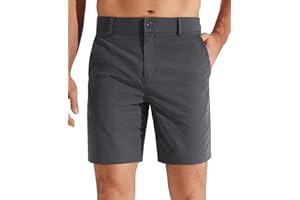 Libin Mens Golf Shorts 7"/9" Work Dress Shorts Casual Flat Front Hybrid Short Lightweight Quick Dry Water Resistant