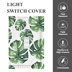 Cuitxrac Palm Leaf 1 Gang Light Switch Cover