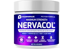 Pharmapulse Neuropathy Cream – Maximum Strength for Feet, Hands, Legs, Toes, Lower Back - Alpha Lipoic Acid, Arnica, Vitamin B6, Aloe Vera, MSM - Effective Soothing