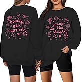 Cayxatiu Going to The Chapel Bride Sweatshirts Bride to Be Sweatshirt Bachelorette Sweatshirt for Bridal Party Wedding Gifts