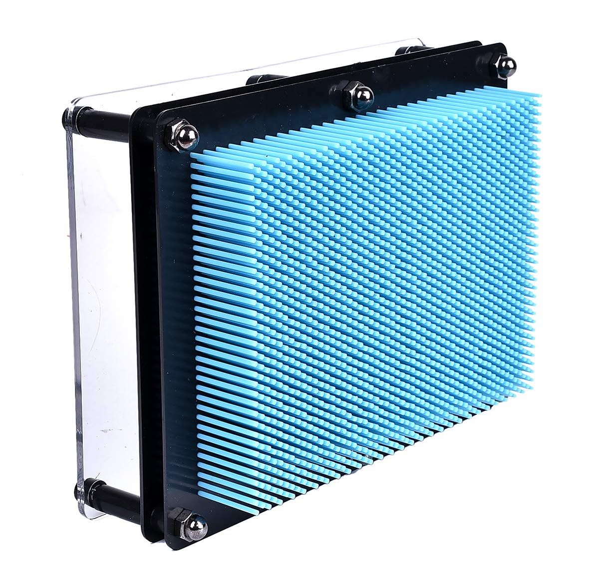 MICKYU Classic Pin Art Board Game 3D Large Size Desk Toy Sculpture for Children Adults 6 x 8 inches,Blue