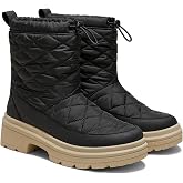 VIVAIA Theo Women's Quilted Waterproof PufferTherm Warm Boots, Comfortable Lightweight Platform Winter Snow Ankle Booties