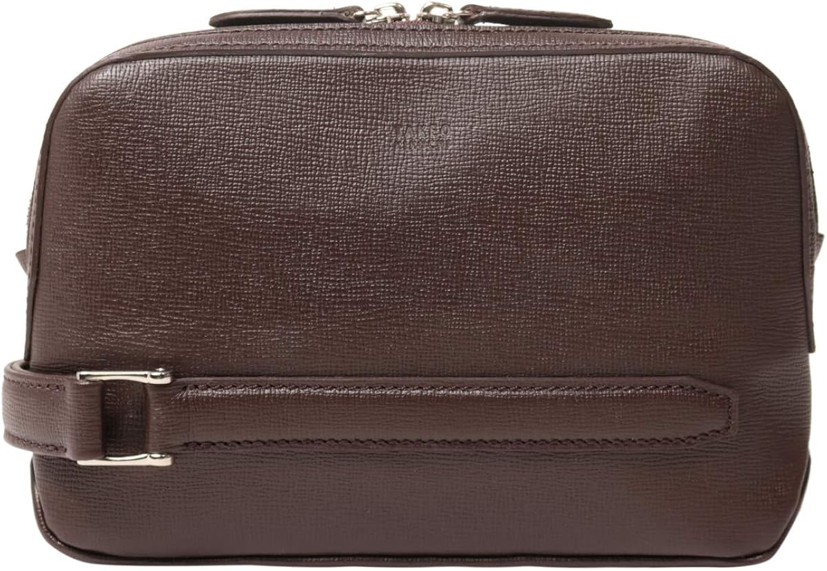 Amazon Co Jp Takeokichi Gibson Men S Clutch Bag Brown Shoes Bags