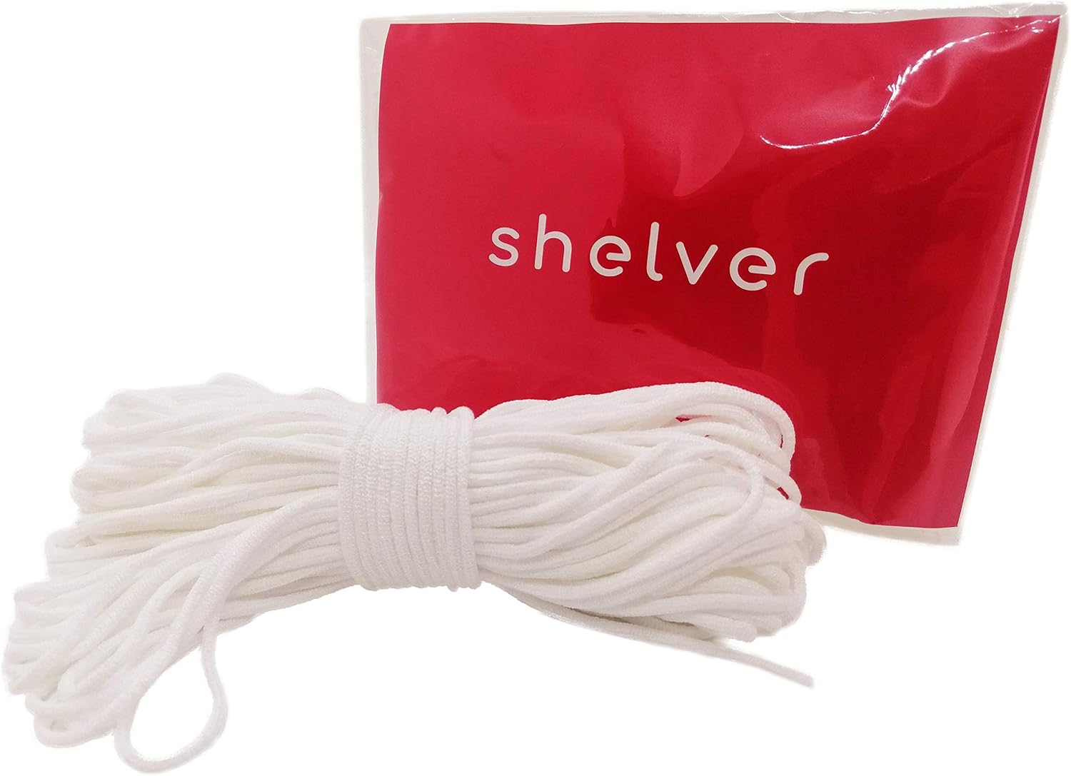 Elastic Cord for Masks 3mm Elastic for Face Masks (White, 20 Metre), 20 meter