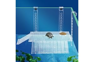 Binano Screwless Installation Turtle Basking Platform Hanging Turtle Ramp for Turtle Tank Aquarium (Medium)