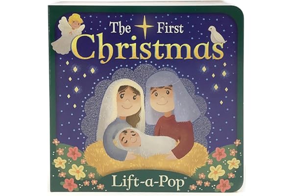 The First Christmas: Lift-a-Pop Pop-Up Nativity Board Book for Christians to Celebrate the Birth of Baby Jesus - Holiday Gift For Babies and Toddlers (Little Sunbeams)