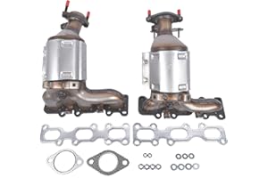 Front Left & Right Catalytic Converter 674255 674256 Replacement for Ford Explorer FLEX Taurus Lincoln MKS MKT MKZ 3.5L 3.7L 2013-2019 19516 19517 30584 30585 AKWH