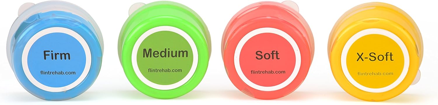 FlintRehab Premium Quality Therapy Putty (4 Pack, 3-oz Each) for Hand Exercise Rehab. Fidgeting, and Stress Relief…: Health & Personal Care