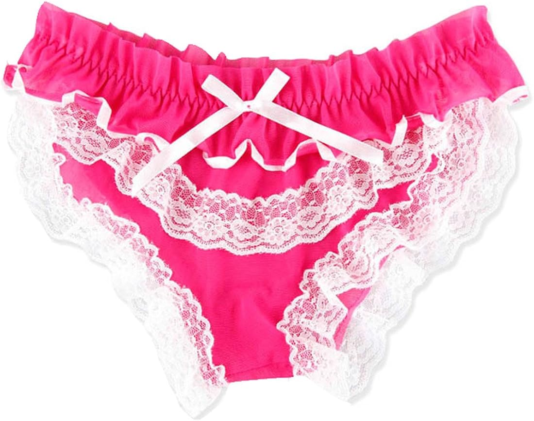 Slip da donna, Sexy Lace Panties forma di fiocco Lingerie Underwear 7