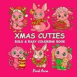 XMAS CUTIES: BOLD & EASY COLORING BOOKS