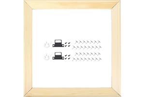 uxcell DIY Canvas Stretcher Bars, 10 x 10 Inch Canvas Frame Wooden Frames Kit Sturdy Stretcher Frames for Oil Paintings Print