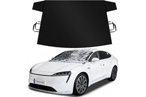 Windshield Cover for Ice and Snow,600D Oxford Fabric Heavy Duty, Car Front Windshield Snow Cover,Fits Most Cars and SUVs, Pic