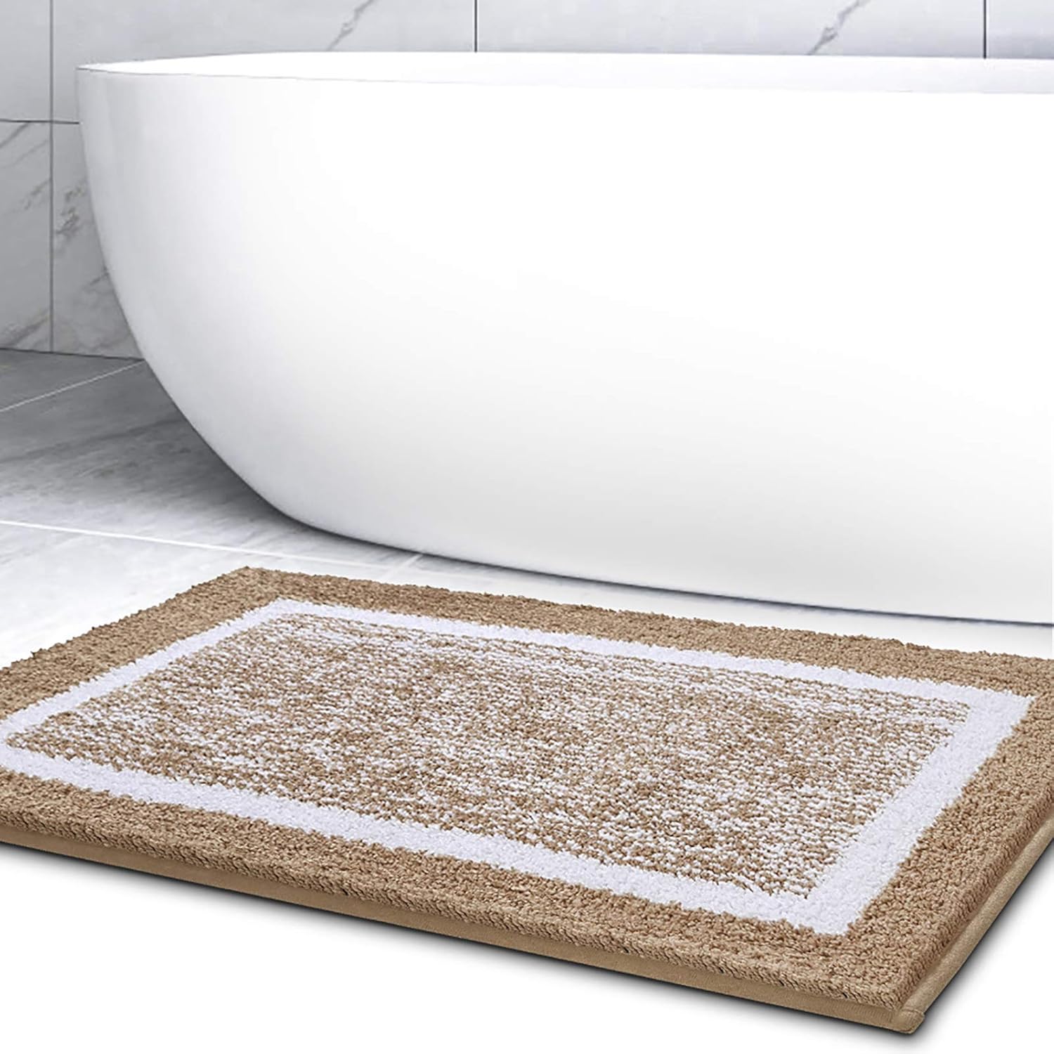 Bathroom Rug Mat, Ultra Soft and Water Absorbent Bath Rug, Bath Carpet, Machine Wash/Dry, for Tub, Shower, and Bath Room: Home & Kitchen